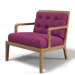 James design tufted armchair chair modern contemporary buttoned back
