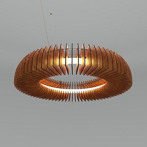 hanko large ceiling light 3d model