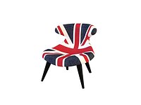 Andrew Martin Gund Chair Union Jack Denim