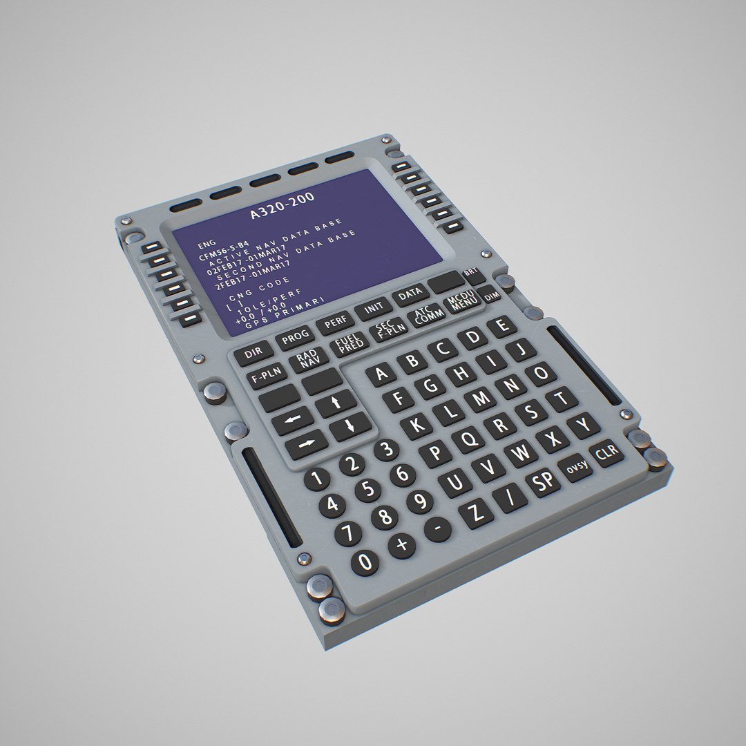 3D Model Multipurpose Control Display Unit - TurboSquid 1383368