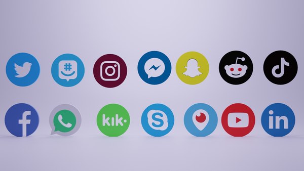 social media icons model