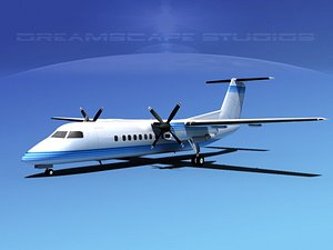 3d model dhc-8 q300