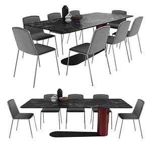 Bold table pletra chair by lago