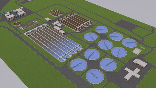 Water Treatment Plant 3D Models for Download | TurboSquid