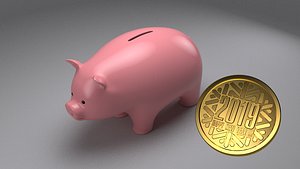 3D cartoon pig box 2019