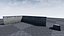 Small self-stand concrete fence