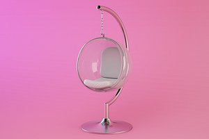 eero aarnio bubble chair 3d model