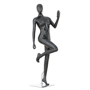 3D abstract female mannequin model