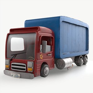 Cartoon Red Truck PBR