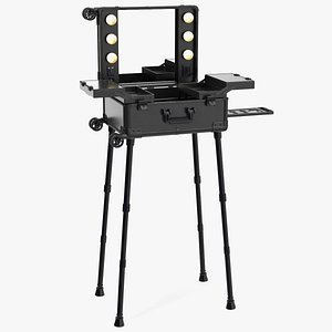Trolley Makeup Case with Light