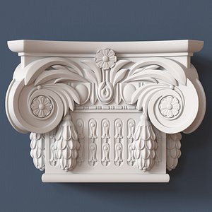3d obj pilaster capital