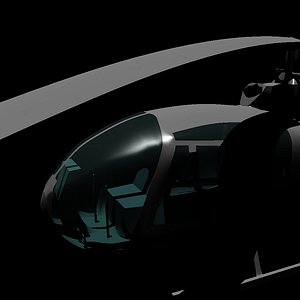 a&eacute;rospatiale gazelle helicopter 3d model