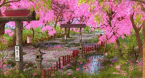 Fantasy Asian Path Street