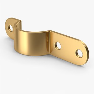 Gold Metal Clamp 3D