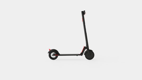 3D Gotrax GXLV2 Lithium Black Folding Adult Electric Scooter