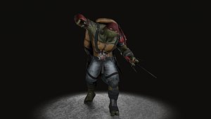 TMNT Raphael game ready
