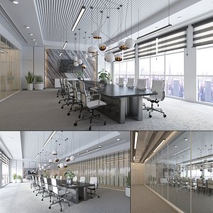Modern Conference Board Room Interior