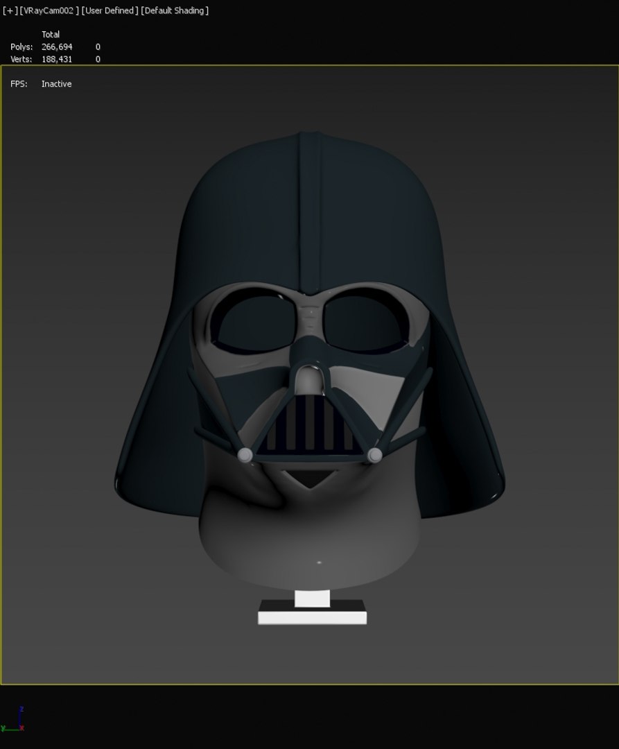 3D Darth Vader Helmet Model - TurboSquid 2387467
