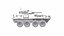 LAV 25 Leichtes gepanzertes Fahrzeug Low-Poly