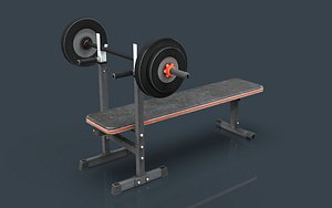 3D model weight bench