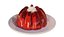 Jello Plate with Whip Cream  Cherry