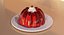 Jello Plate with Whip Cream  Cherry