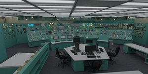 control room nuclear power 3D