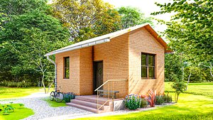 wood house 3D model