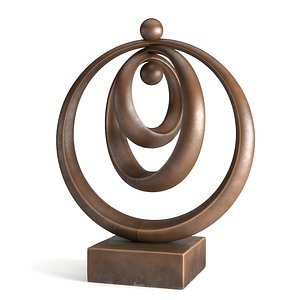 Modern Decorative Abstract Bronze Art Sculpture 01