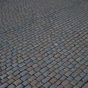 3D pavement cobblestone model