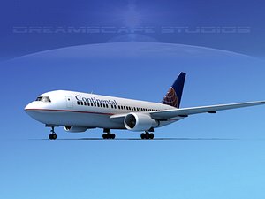 airline boeing 767 767-200er 3D model