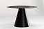 Mesa de comedor redonda negra