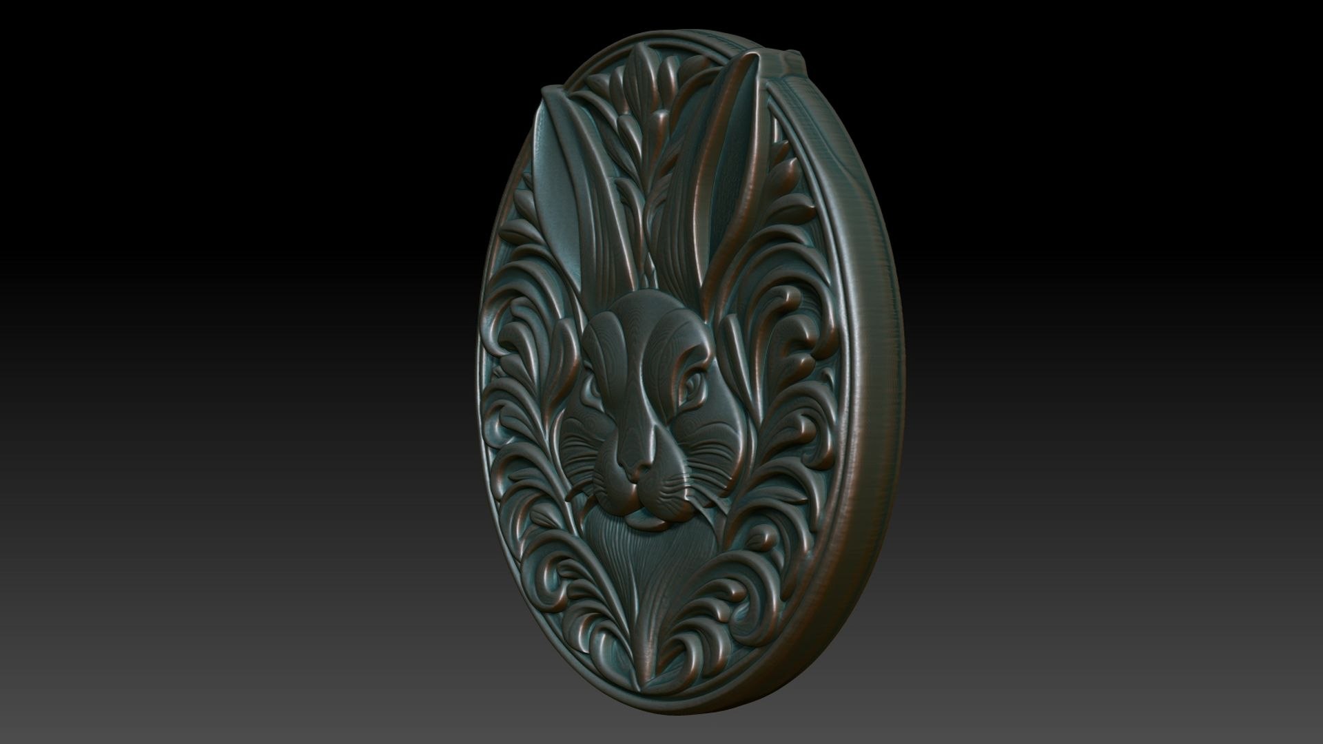 3D Model Easter Bunny Basrelief 01 240713 - TurboSquid 2374774