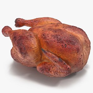 roasted turkey modeled 3d model