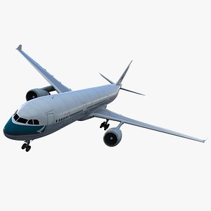 jet airliner airbus a330-300 3d model
