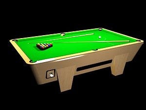 pool table 3d model