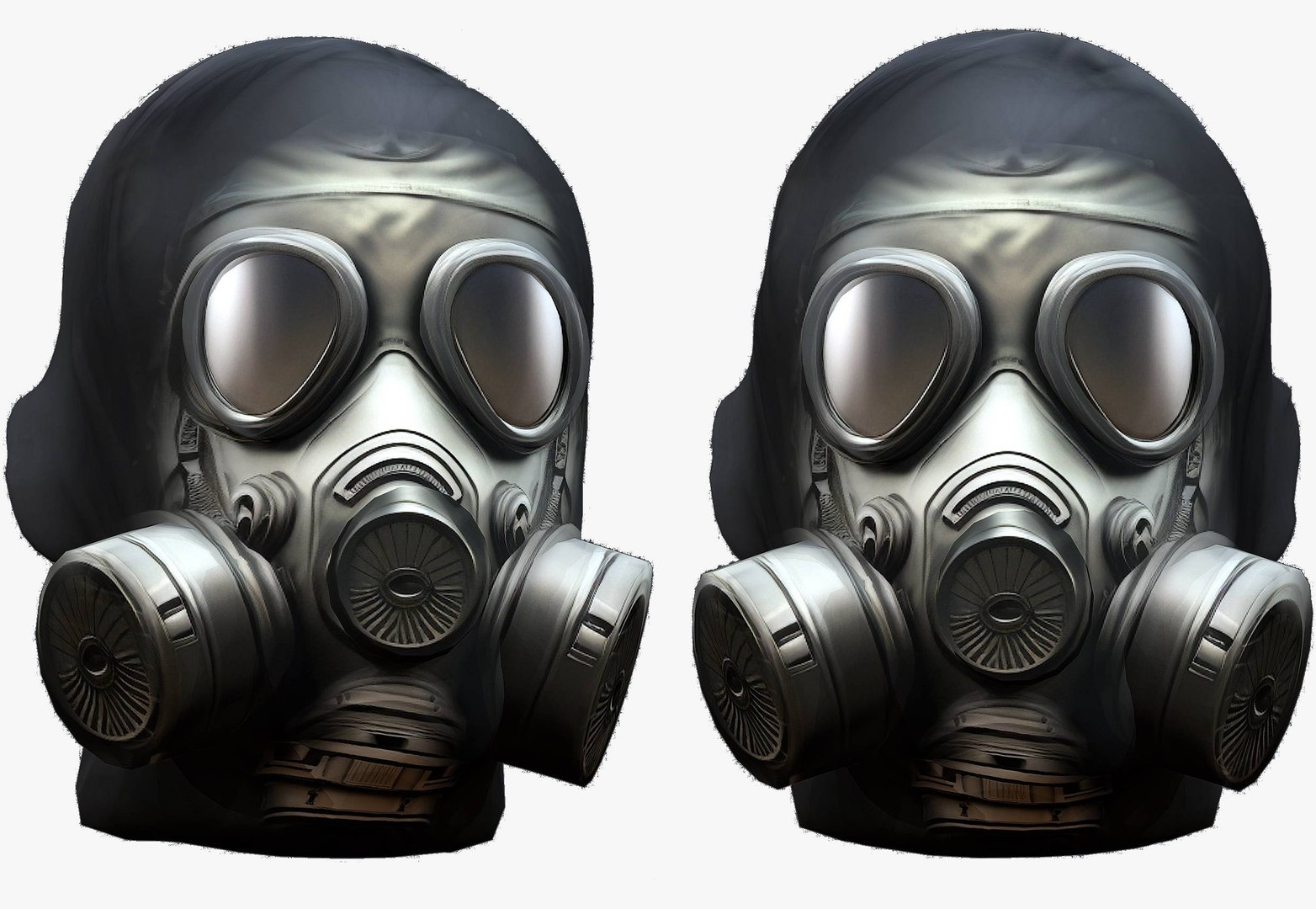 3d Gas Mask Protection Plastic Model - Turbosquid 2038372