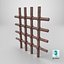 3D Rusty Prison Bars