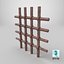 3D Rusty Prison Bars
