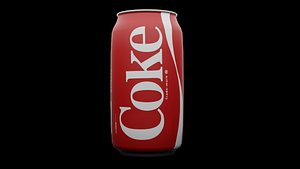coca-cola soda 3D