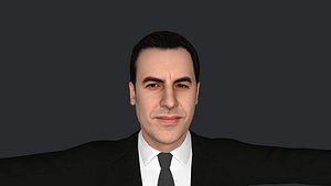 Sacha Baron Cohen  Hyper Realistic Full Body Fully Rigged Character 3D model