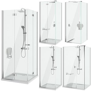 Shower cabins Radaway Nes 8 set 137 3D