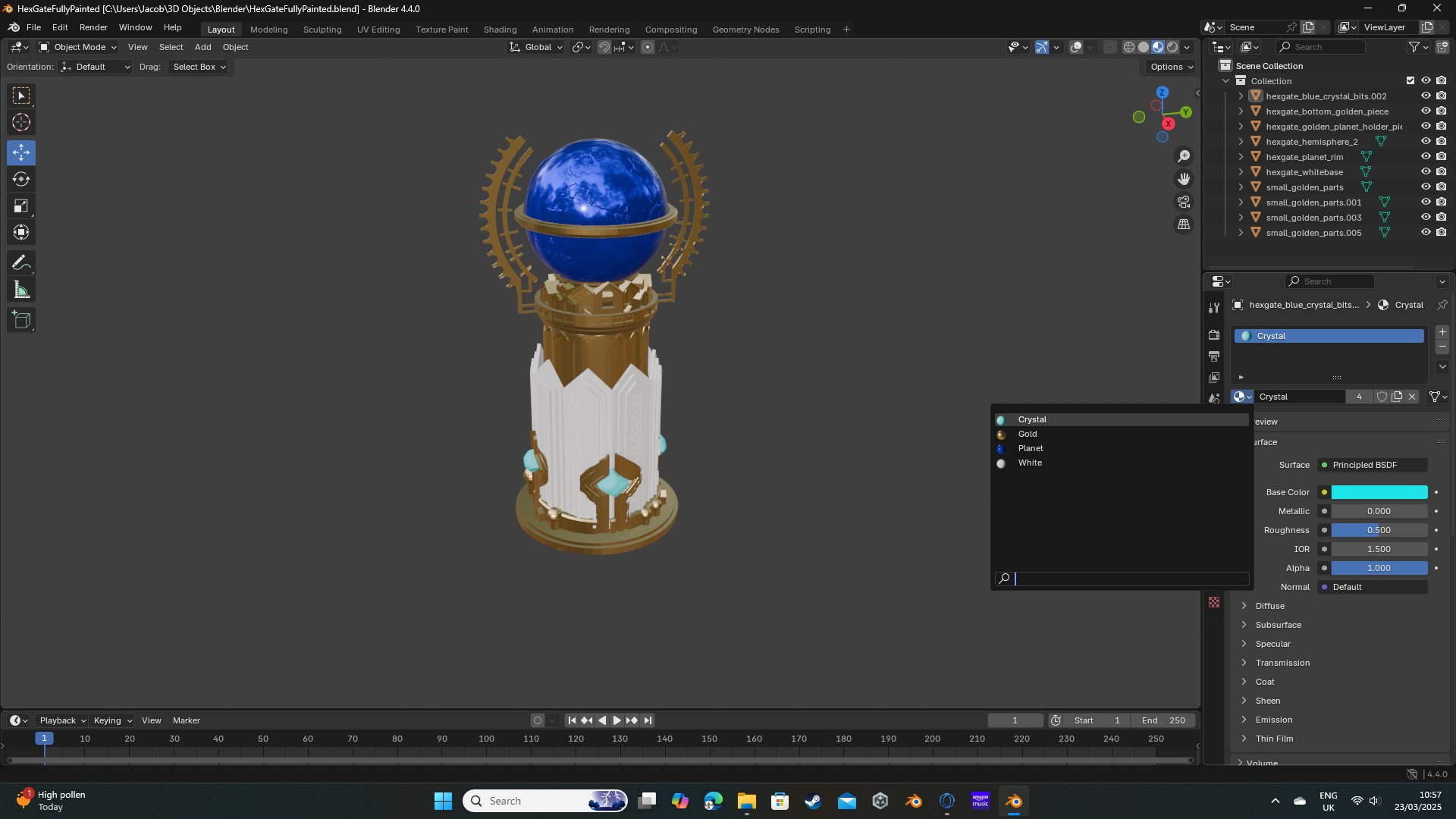 HexGateFullyPainted - TurboSquid 2380521