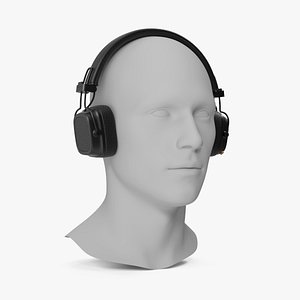 Headphones on Mannequin Head