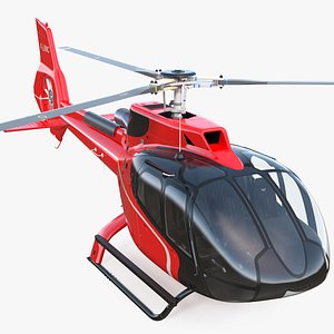 3D civil helicopter airbus h130