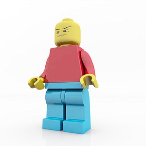 3d model lego minifigure minifig male