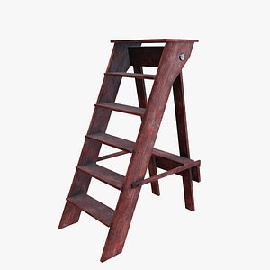 Wooden Stepladder model