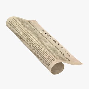 Declaration of Independence Rolled