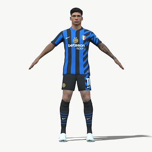 3D 3D Rigged Joaquin Correa Inter Milan 2025 model