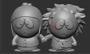 3D South Park Tweek y Craig